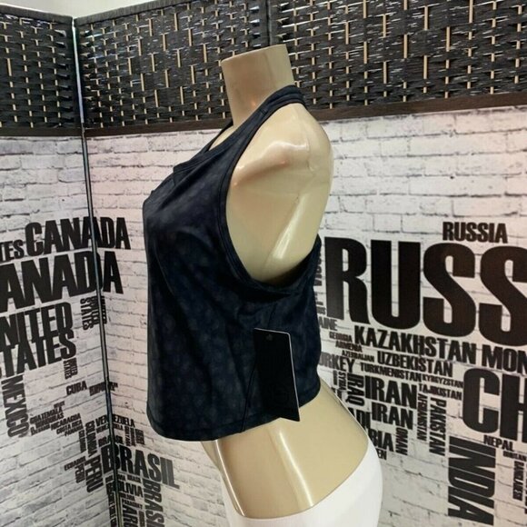 90 Degree L Animal Print Racerback Crop Tank Top - Picture 4 of 6